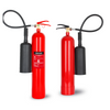 Extintor de incendios de Co2 de acero de 5 kg